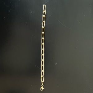 14k yellow gold Paperclip bracelet